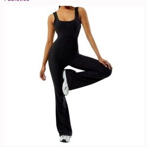 Fabletics PureLuxe Kick Flare Jumpsuit Original Price $95
